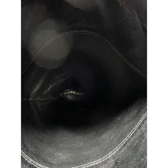 PRADA CAVALIERE Black 2011 EUC Knee High Harness SHOES BOOTS 39 - Picture 13 of 15